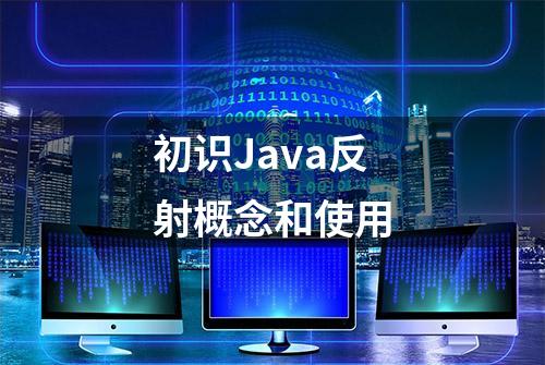 初识Java反射概念和使用