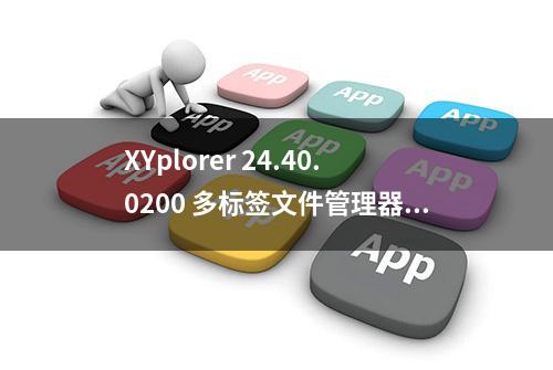 XYplorer 24.40.0200 多标签文件管理器、增强资源管理器的工具