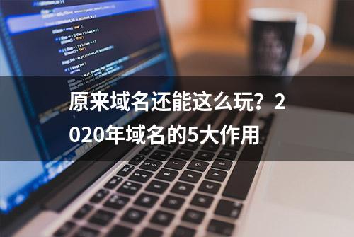 原来域名还能这么玩？2020年域名的5大作用