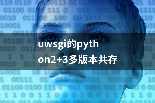 uwsgi的python2+3多版本共存