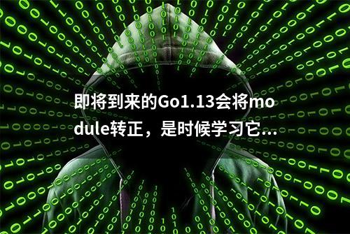 即将到来的Go1.13会将module转正，是时候学习它了