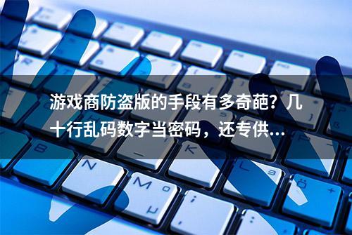 游戏商防盗版的手段有多奇葩？几十行乱码数字当密码，还专供中国