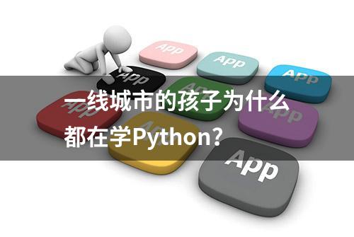 一线城市的孩子为什么都在学Python？