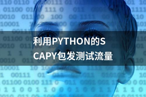 利用PYTHON的SCAPY包发测试流量