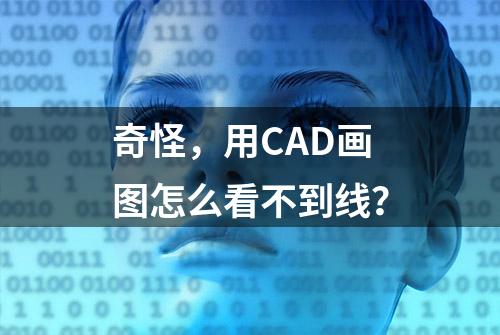 奇怪，用CAD画图怎么看不到线？