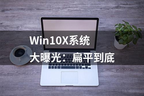 Win10X系统大曝光：扁平到底