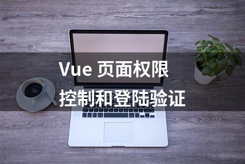 Vue 页面权限控制和登陆验证