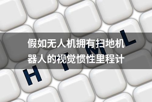 假如无人机拥有扫地机器人的视觉惯性里程计