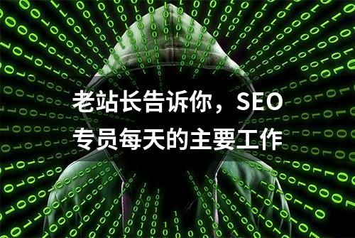 老站长告诉你，SEO专员每天的主要工作