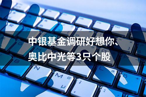 中银基金调研好想你、奥比中光等3只个股