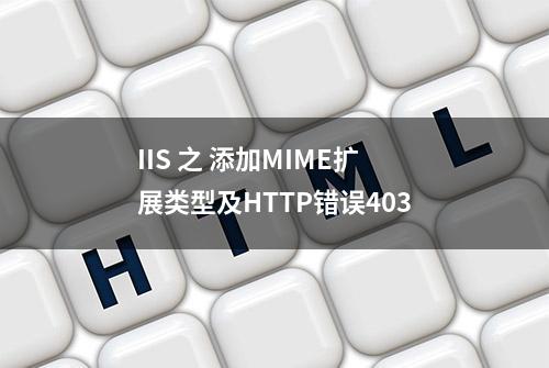 IIS 之 添加MIME扩展类型及HTTP错误403