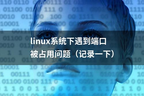 linux系统下遇到端口被占用问题（记录一下）