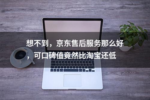 想不到，京东售后服务那么好，可口碑值竟然比淘宝还低