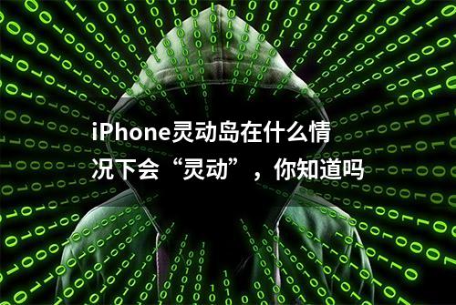 iPhone灵动岛在什么情况下会“灵动”，你知道吗