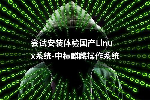 尝试安装体验国产Linux系统-中标麒麟操作系统