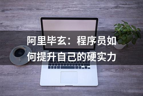 阿里毕玄：程序员如何提升自己的硬实力