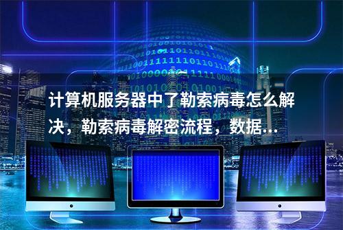 计算机服务器中了勒索病毒怎么解决，勒索病毒解密流程，数据恢复