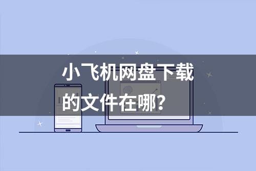 小飞机网盘下载的文件在哪？