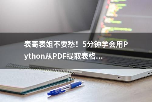 表哥表姐不要愁！5分钟学会用Python从PDF提取表格table