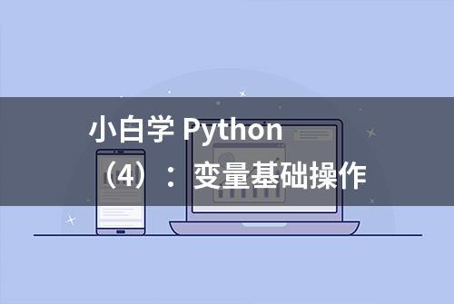 小白学 Python（4）：变量基础操作