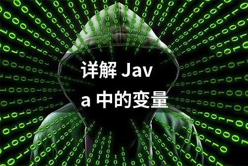 详解 Java 中的变量