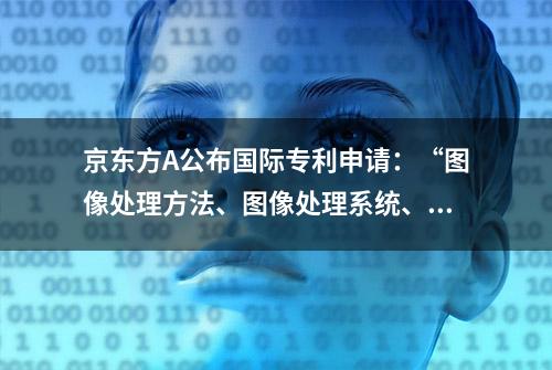 京东方A公布国际专利申请：“图像处理方法、图像处理系统、装置、设备及介质”