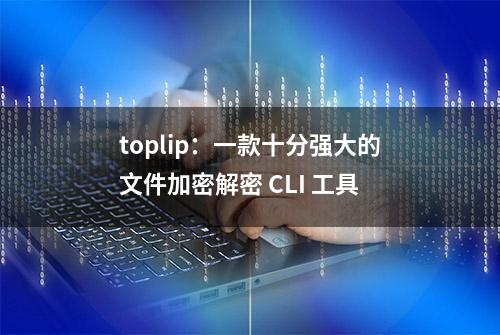 toplip：一款十分强大的文件加密解密 CLI 工具