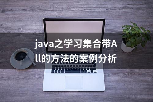 java之学习集合带All的方法的案例分析