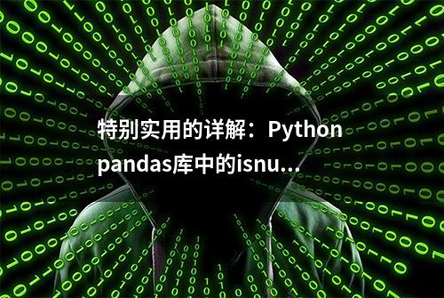 特别实用的详解：Python pandas库中的isnull()问题（建议收藏）