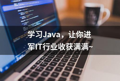 学习Java，让你进军IT行业收获满满~