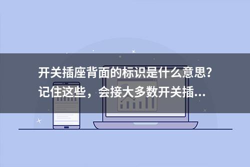 开关插座背面的标识是什么意思？记住这些，会接大多数开关插座