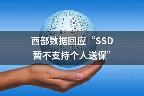 西部数据回应“SSD 暂不支持个人送保”