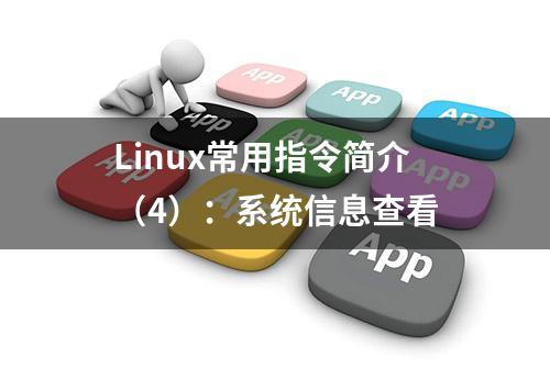 Linux常用指令简介（4）：系统信息查看