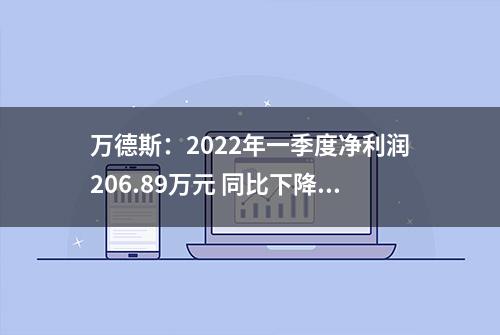 万德斯：2022年一季度净利润206.89万元 同比下降78.59%