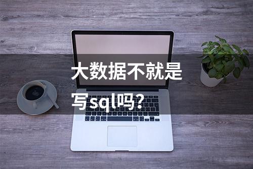 大数据不就是写sql吗？