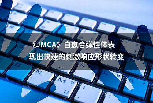 《JMCA》自愈合弹性体表现出快速的刺激响应形状转变