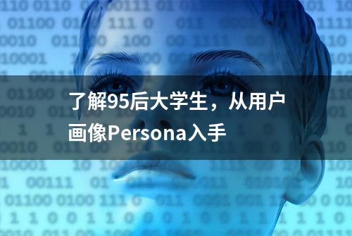 了解95后大学生，从用户画像Persona入手