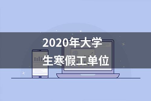 2020年大学生寒假工单位