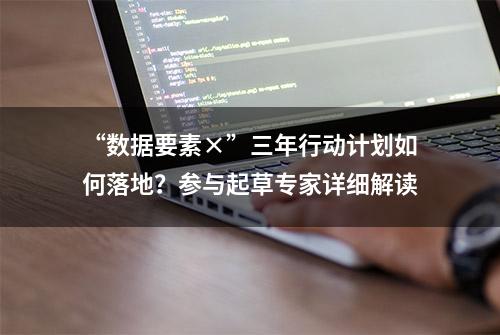 “数据要素×”三年行动计划如何落地？参与起草专家详细解读