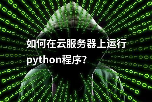 如何在云服务器上运行python程序？