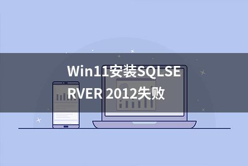 Win11安装SQLSERVER 2012失败