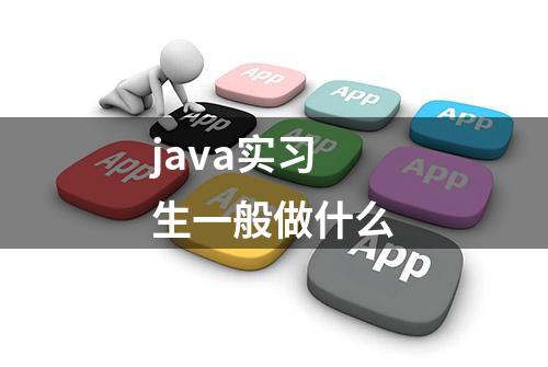 java实习生一般做什么