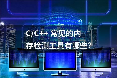 C/C++ 常见的内存检测工具有哪些?