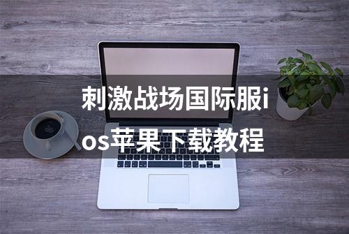 刺激战场国际服ios苹果下载教程