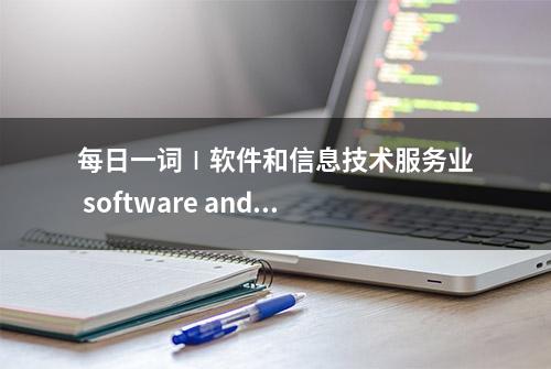 每日一词∣软件和信息技术服务业 software and information technology sector