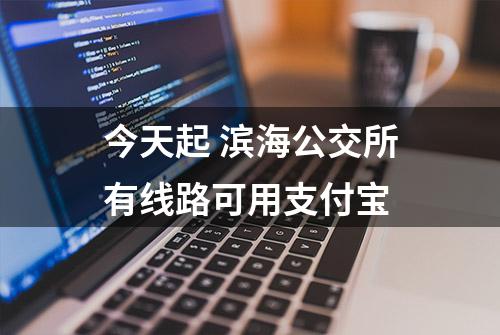 今天起 滨海公交所有线路可用支付宝