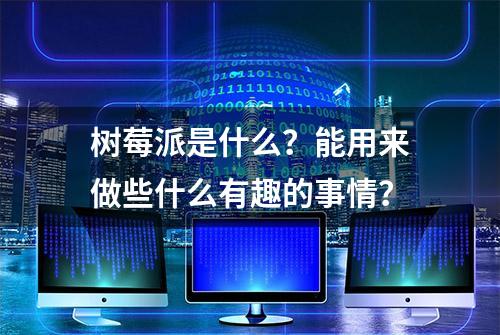 树莓派是什么？能用来做些什么有趣的事情？