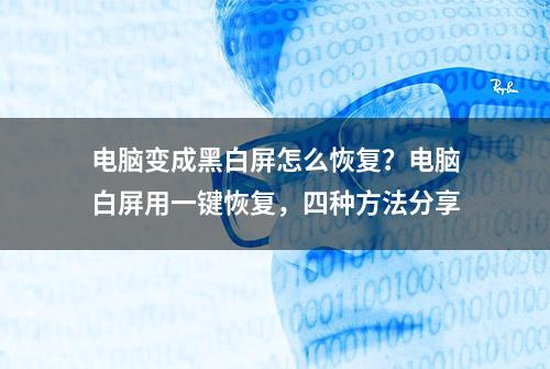 电脑变成黑白屏怎么恢复？电脑白屏用一键恢复，四种方法分享