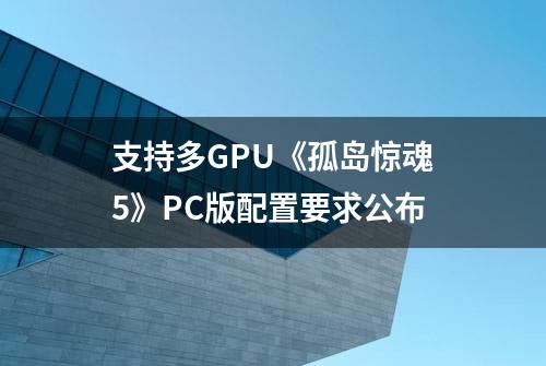 支持多GPU《孤岛惊魂5》PC版配置要求公布