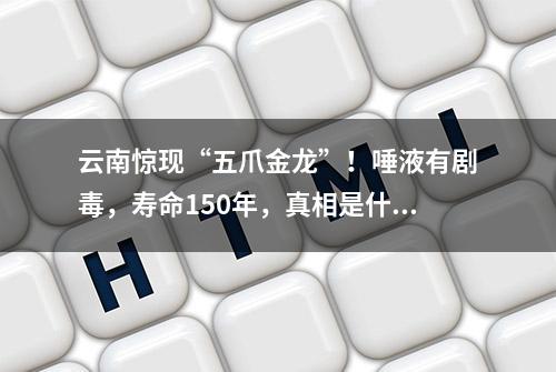 云南惊现“五爪金龙”！唾液有剧毒，寿命150年，真相是什么？